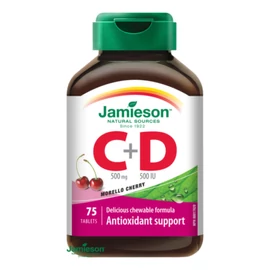 Jamieson C+D vitamin 500 mg szopogató tabletta 75X