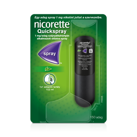 Nicorette® Quickspray 1 mg/adag szájnyálkahártyán alkalmazott oldatos spray  13,2 ml