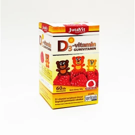 Jutavit D3-vitamin málna ízű gumivitamin 50X