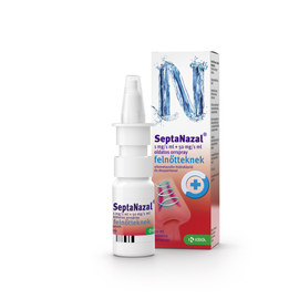 SeptaNazal 1mg/1ml +50mg/1ml oldatos orrspray felnőtteknek 10 ml