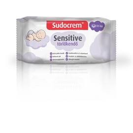 Sudocream sensitive nedves törlőkendő 55lap