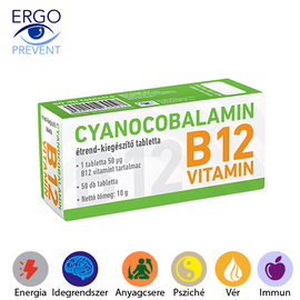 Cyanocobalamin B12 vitamin  tabletta 50X
