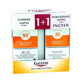 Eucerin Sun Sensitive Protect csomag (gyermek) 150+150ml