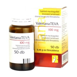 Valeriana Teva 100mg étrendkiegészítő tabletta 50x