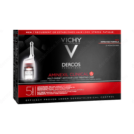 Vichy Dercos Aminexil Clinical 5 többfunkciós hajápoló program hajhullás ellen férfiaknak 21 x 6 ml
