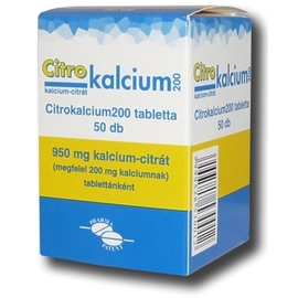 CitroKalcium 200mg tabletta 50x