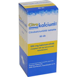 CitroKalcium 200mg tabletta 90x