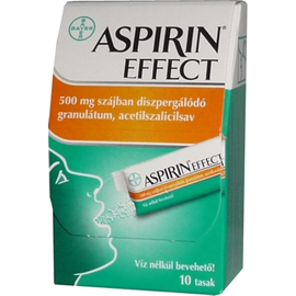 Aspirin Effect 500 mg szájban diszpergálódó granulátum 10X