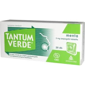 Tantum Verde® menta 3 mg szopogató tabletta, 20X