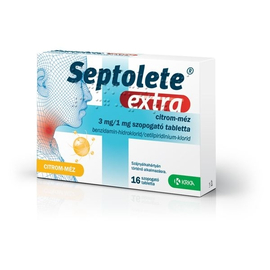 Septolete extra citrom-méz 3mg/1mg 16X