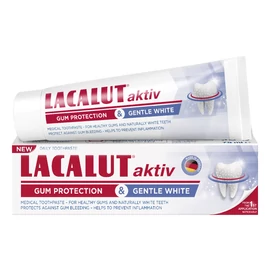 Lacalut aktiv gum protection & gentle white fogkrém 75 ml