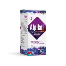 Alpikolgyógynövény + cink tartalmú szirup málna ízű 120ml