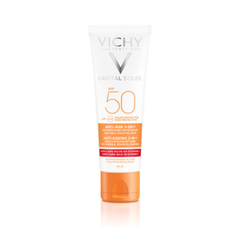 VICHY Capital Soleil Anti-Age antioxidáns napvédő krém arcra SPF50 50ml