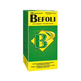 Befoli B-vitamin tartalmú retard tabletta 100X