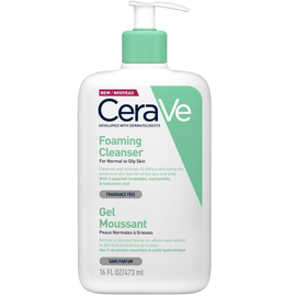CeraVe Habzó tisztító gél normál és zsíros bőrre 473 ml