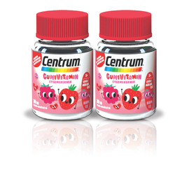 Centrum® Gumivitamin gyermekeknek Eper-Málna ízben  akciós csomag "30+30"