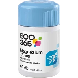 ECO365 Magnézium 375 mg + B6-vitamin tabletta 60X