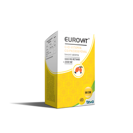 Eurovit C-vitamin 1000mg retard + D-vitamin 2000NE bevont tabletta 90X