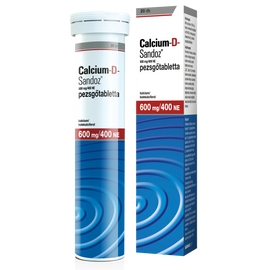 Calcium-D-Sandoz 600 mg/400 NE pezsgőtabletta 20X