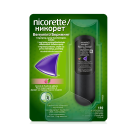 Nicorette® Berrymint 1mg/adag szájnyálkahártyán alkalmazott oldatos spray 13,2 ml