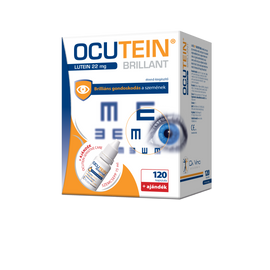 Ocutein Brillant lágyzselatin kapszula 120X + Ocutein Sensitive Care szemcsepp 15ml