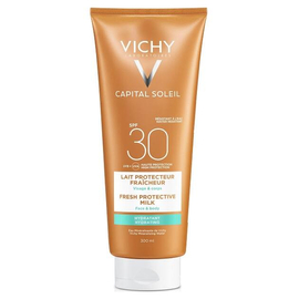 Vichy Capital Soleil Beach Protect Hidratáló naptej arcra és testre SPF30 300 ml