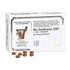 Bio-Szelénium 100TM cink+vitaminok tabletta 120x