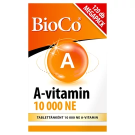 BioCo A-vitamin 10 000 NE étrend-kiegészítő tabletta 120 x 0,3 g (36 g)