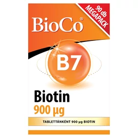 BioCo Biotin tartalmazó étrend-kiegészítő tabletta 90 x 0,3 g (27 g)
