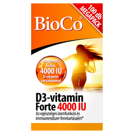 BioCo D3-vitamin Forte 4000 IU MEGAPACK tabletta 100X