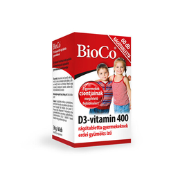 BioCo D3-vitamin 400 rágótabletta gyermekeknek 60X