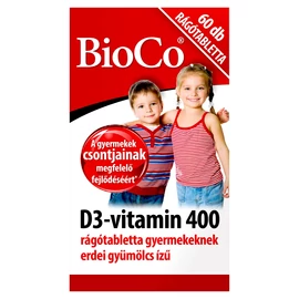 BioCo D3-vitamin 400 rágótabletta gyermekeknek 60X