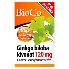 BioCo Ginkgo biloba kivonat 120 mg MEGAPACK tabletta 90X
