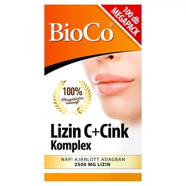 BioCo Lizin C + Cink Komplex étrend-kiegészítő tabletta 100 x 1,05 g (105 g)