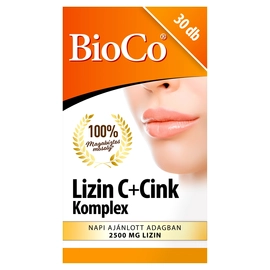 BioCo Lizin C + Cink Komplex étrend-kiegészítő tabletta 30 x 1,05 g (31,5 g)