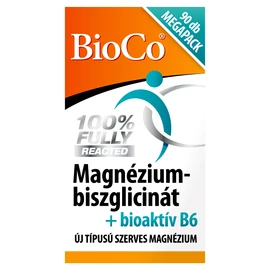 BioCo Magnézium-biszglicinát + bioaktív B6-vitamin étrend-kiegészítő tabletta 90 x 1,2 g (108 g)