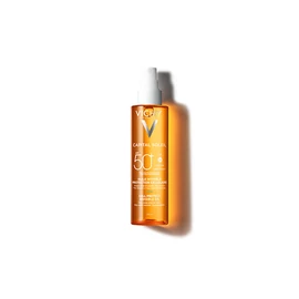 VICHY Capital Soleil láthatatlan Olaj SPF50+ Arcra, testre és hajvégekre 200ml