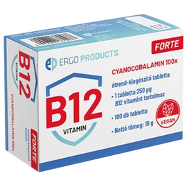 Cyanocobalamin Forte B12 vitamin étrend-kiegészítő tabletta 100X