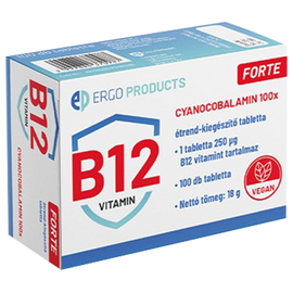 Cyanocobalamin Forte B12 vitamin étrend-kiegészítő tabletta 100X