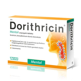 Dorithricin szopogató tabletta menthol 20x