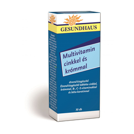 Gesundhaus multivitamin cink és króm tabletta 30x Lejár: 2022.01.31