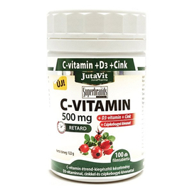 JutaVit C-vitamin  500mg filmtabletta csipkebogyó kivonattal + D3 vitaminnal 100x