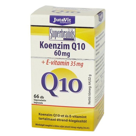 JutaVit Koenzim Q10 60mg tabletta + E vitamin 60+6x