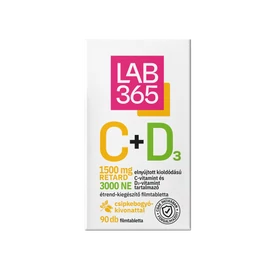 LAB365  C+D3 1500mg Retard C-vitamint és 3000 NE D-vitamin filmtabletta 90X