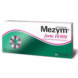 Mezym Forte 10 000 egység gyomornedv-ellenálló filmtabletta 20x
