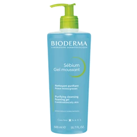 Bioderma Sébium Moussant tisztító habzó gél zsíros bőrre 500ml