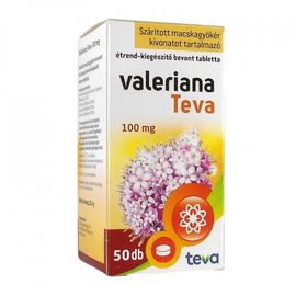  Valeriana Teva 100mg étrendkiegészítő tabletta 50x