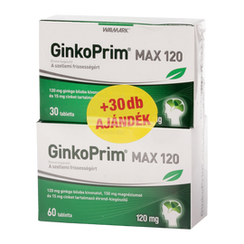Walmark GinkoPrim Max 120 mg tabletta 60+30x