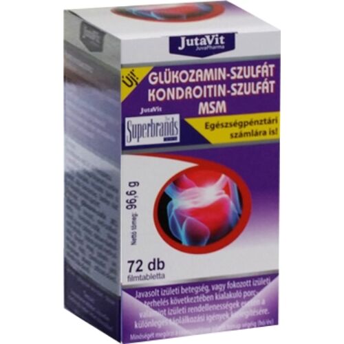 Jutavit Glükozamin-szulfát, Kondroitin-szulfát, MSM 72 db