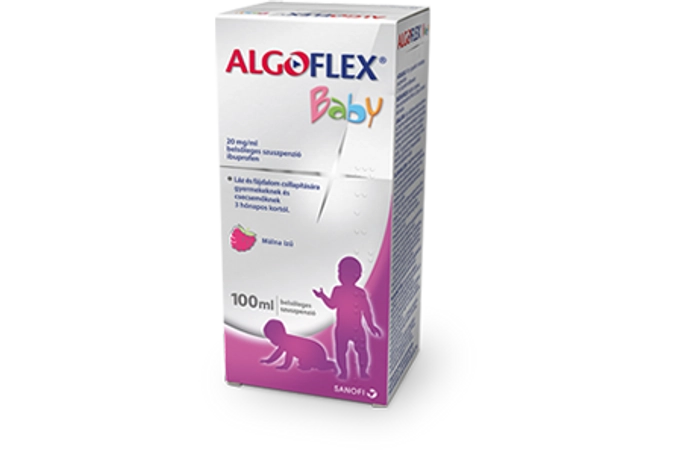 Algoflex Baby 20mg/ml málna ízű belsőleges szuszpenzió 100ml